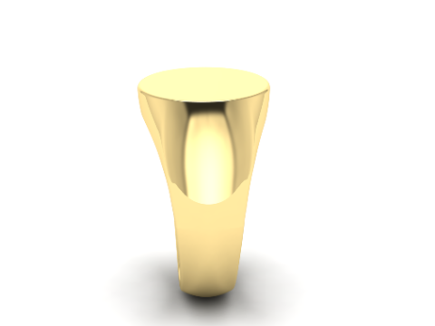 385 Mens ring without stones Modello di stampa 3D