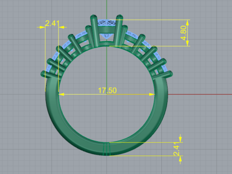 386 Ring 3Dプリントモデル