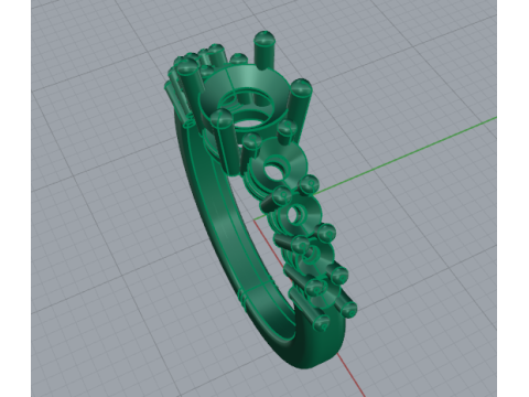 386 Ring 3Dプリントモデル