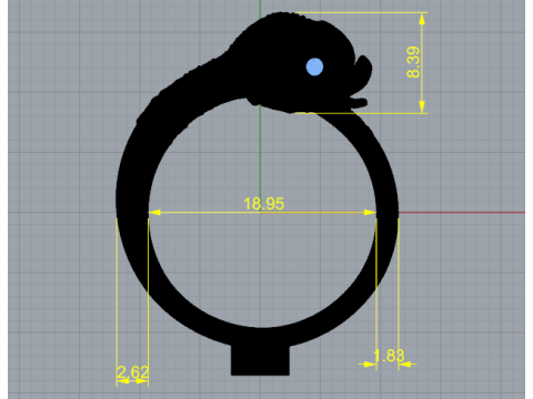387 Ring Fish 3D Print Model