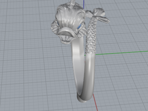 387 Ring Fish 3D Print Model