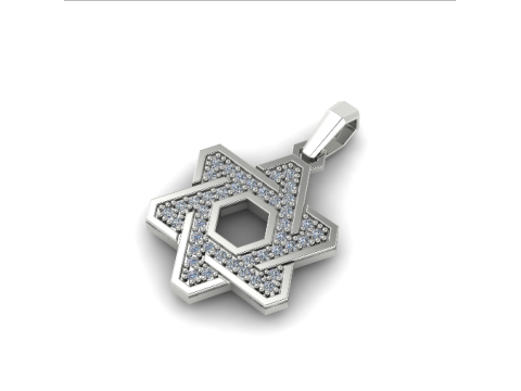 389 Pendant star of David 3D 프린트 모델