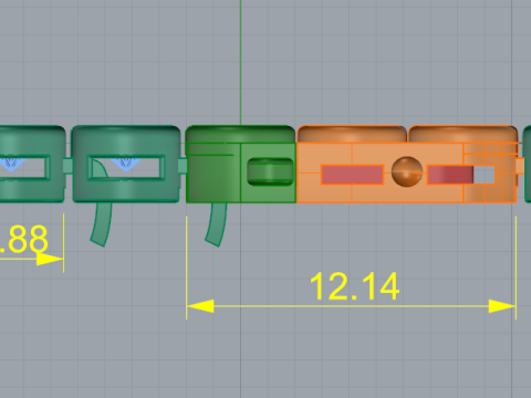 Bracciale 390 Modello di stampa 3D