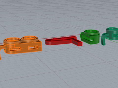 Bracciale 390 Modello di stampa 3D