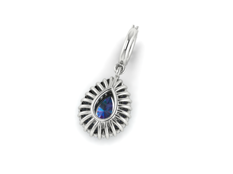 391 Pendant with stones Model Cetak 3D