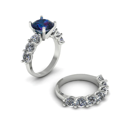 392 Female ring 3D Print Model .c4d .max .obj .3ds .fbx .stl .blend 