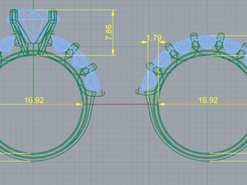 392 Female ring 3D Print Model