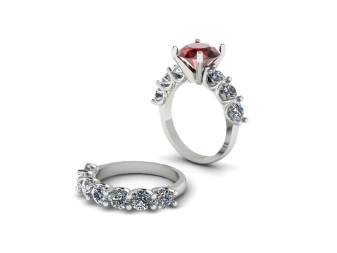 392 Female ring Model do druku 3D