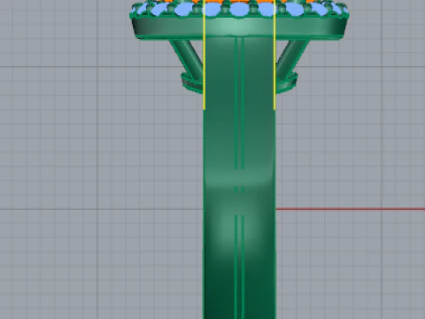 393 Earrings with 394 395 Ring with a large stone 3D Print Model