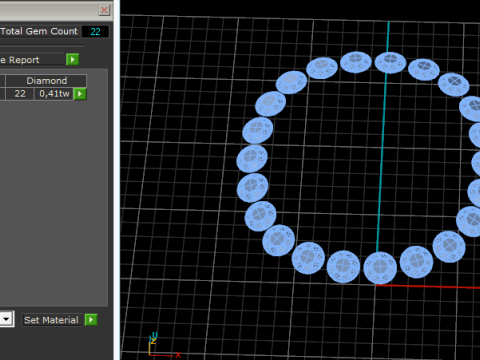 393 Earrings with 394 395 Ring with a large stone 3D 打印模型