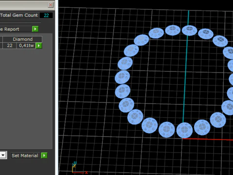 393 Earrings with 394 395 Ring with a large stone 3D Print Model