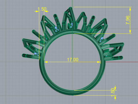396 Beautiful ring 3D Print Model