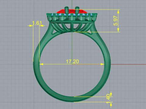 398 Female ring 3D Print Model