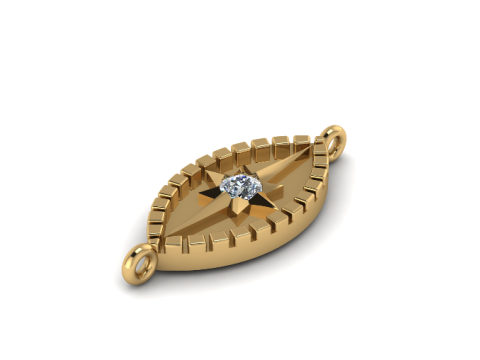 399 Pendant eye 3D Принт Модель