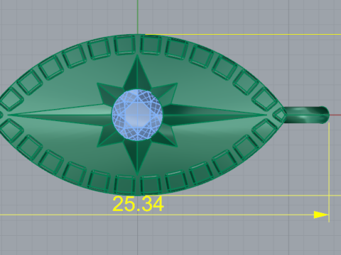 399 Pendant eye Modèles 3D en vedette