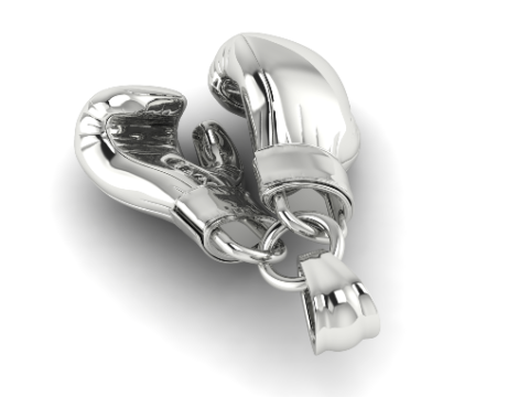 400 Pendant boxing gloves Model Cetak 3D