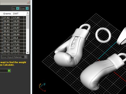 400 Pendant boxing gloves Model Cetak 3D