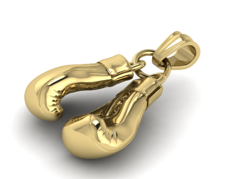 400 Pendant boxing gloves Model Cetak 3D