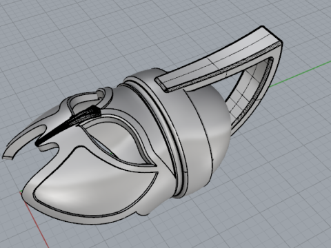 401 Pendant mask Modelo de Impressão 3D