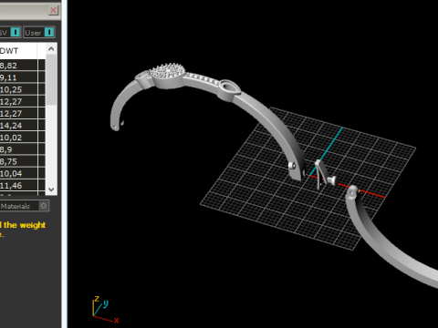402 Bracelet with stones 3D-printmodel