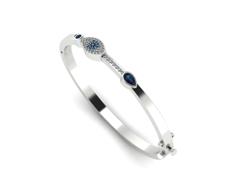 402 Bracelet with stones 3D-printmodel