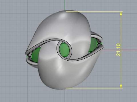 404 Ring without stones 3D Print Model
