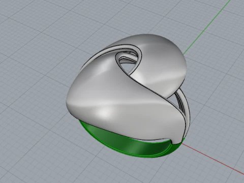 404 Ring without stones 3D Print Model