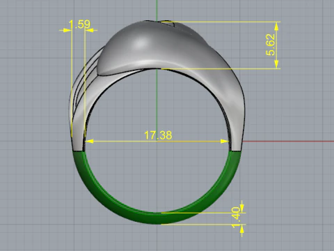 404 Ring without stones 3D Print Model