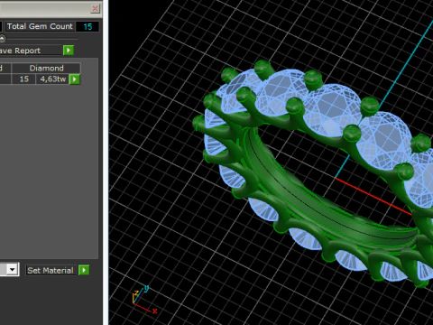 406 Engagement ring 3D Print Model