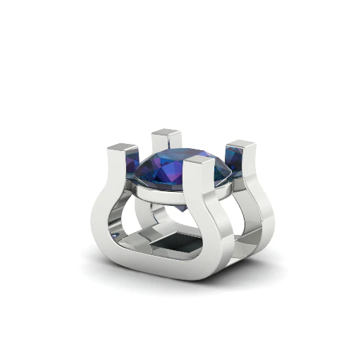 407 Pendant for 1 stone 3D Print Model .c4d .max .obj .3ds .fbx .stl .blend 