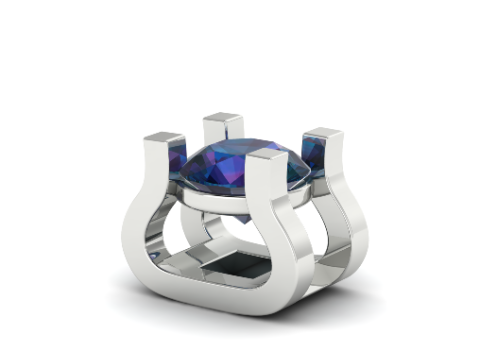 407 Pendant for 1 stone 3D Принт Модель