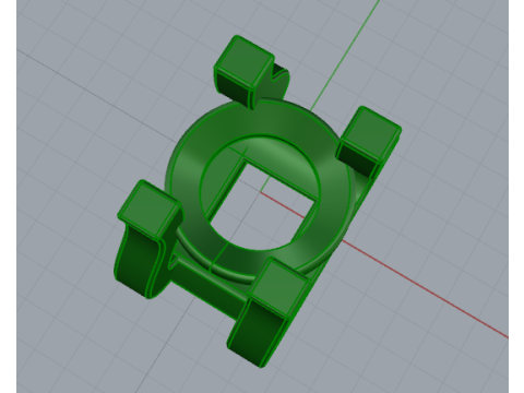 407 Pendant for 1 stone 3D Print Model