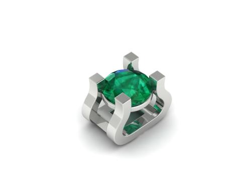 407 Pendant for 1 stone 3D Print Model