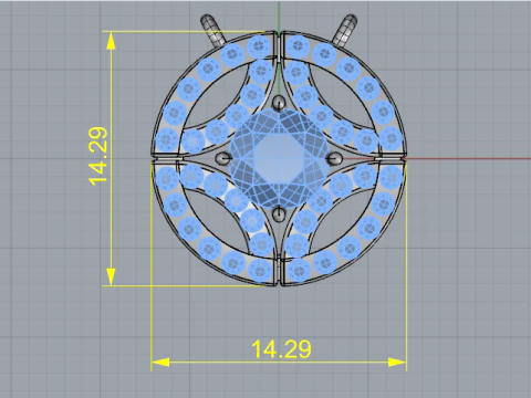 408 Pendant 3D Print Model