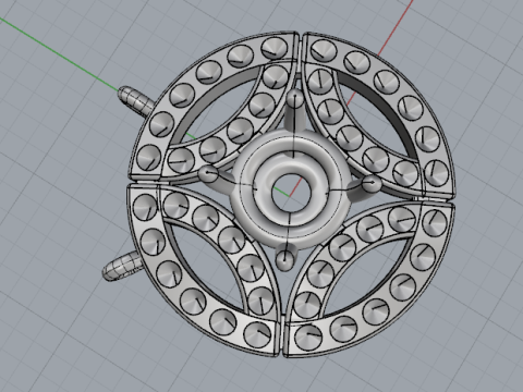 408 Pendant Model Cetak 3D