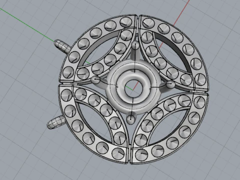 408 Pendant 3D Print Model