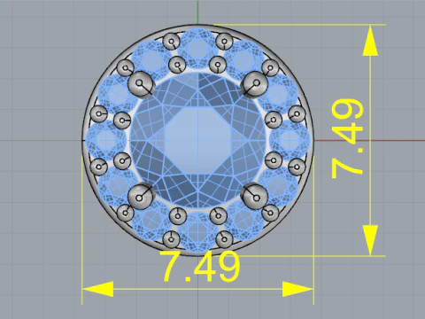 414 Earrings 3D Print Model