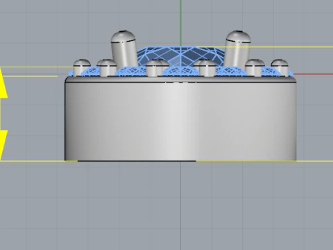 414 Earrings 3D Print Model