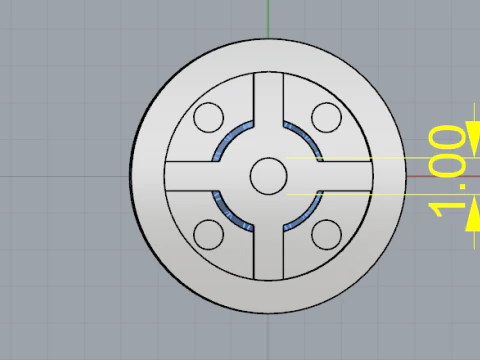 414 Earrings 3D Print Model