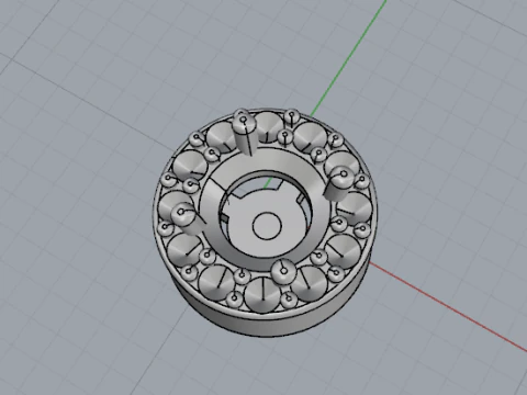 414 Earrings 3D Print Model