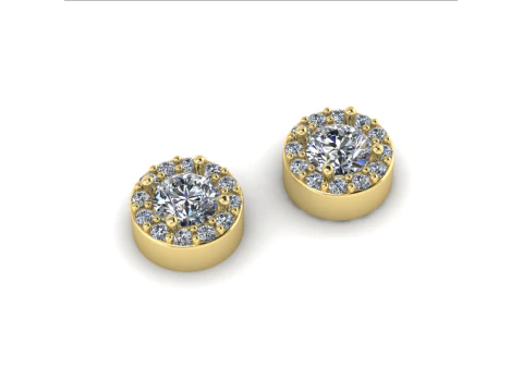 414 Earrings 3D Print Model
