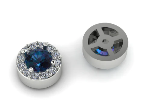 414 Earrings 3D Print Model