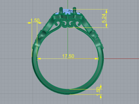 415 Female ring 3D Принт Модель