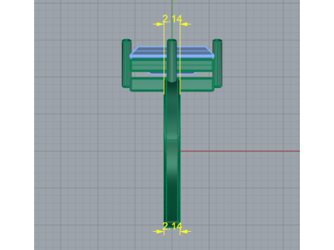 416 Ring with stone rectangle 3D Print Model