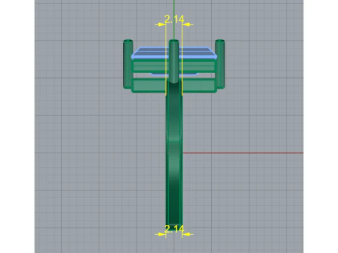 416 Ring with stone rectangle 3D Print Model