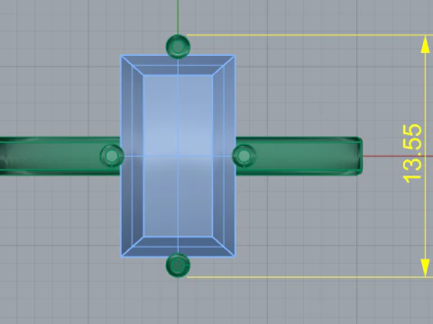 416 Ring with stone rectangle 3D Print Model