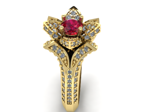 420 Ring Flower 3D 打印模型