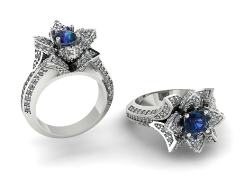 420 Ring Flower 3D 打印模型