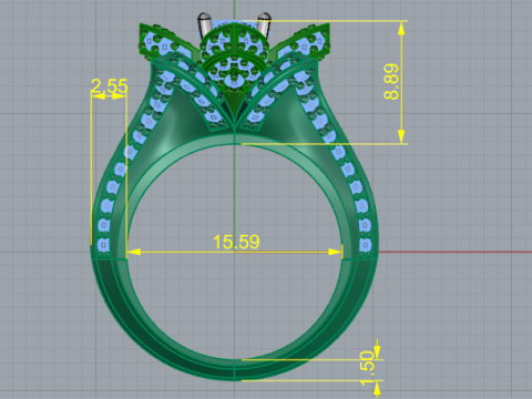 420 Ring Flower 3D 打印模型