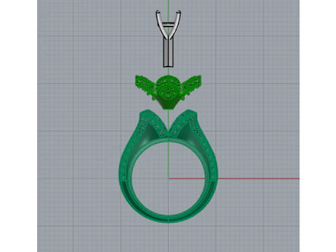 420 Ring Flower 3D Print Model